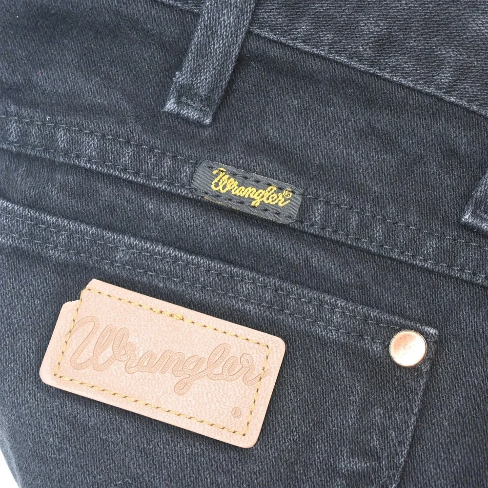 Wrangler 30x32 Black Denim 936WWZ Cowboy Cut Western Mens Jeans